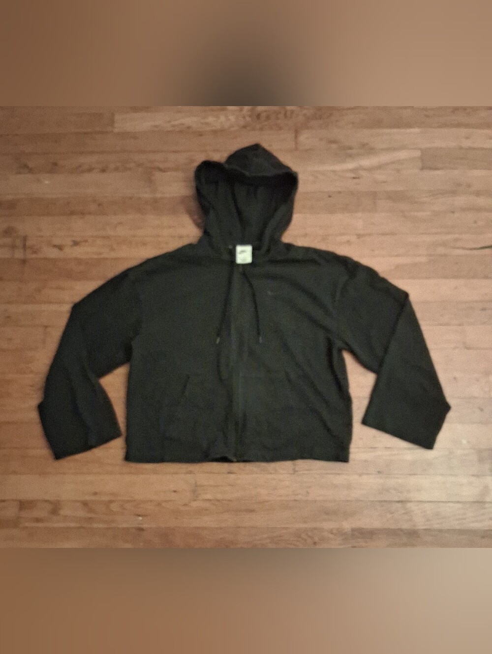 Nike Black Men's Zip-Up Hooded Sweatshirt